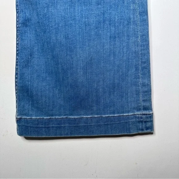 Jen7 by 7 for All Mankind La Quinta Tailorless High-Rise Flared Trouser Jeans - Picture 10 of 13